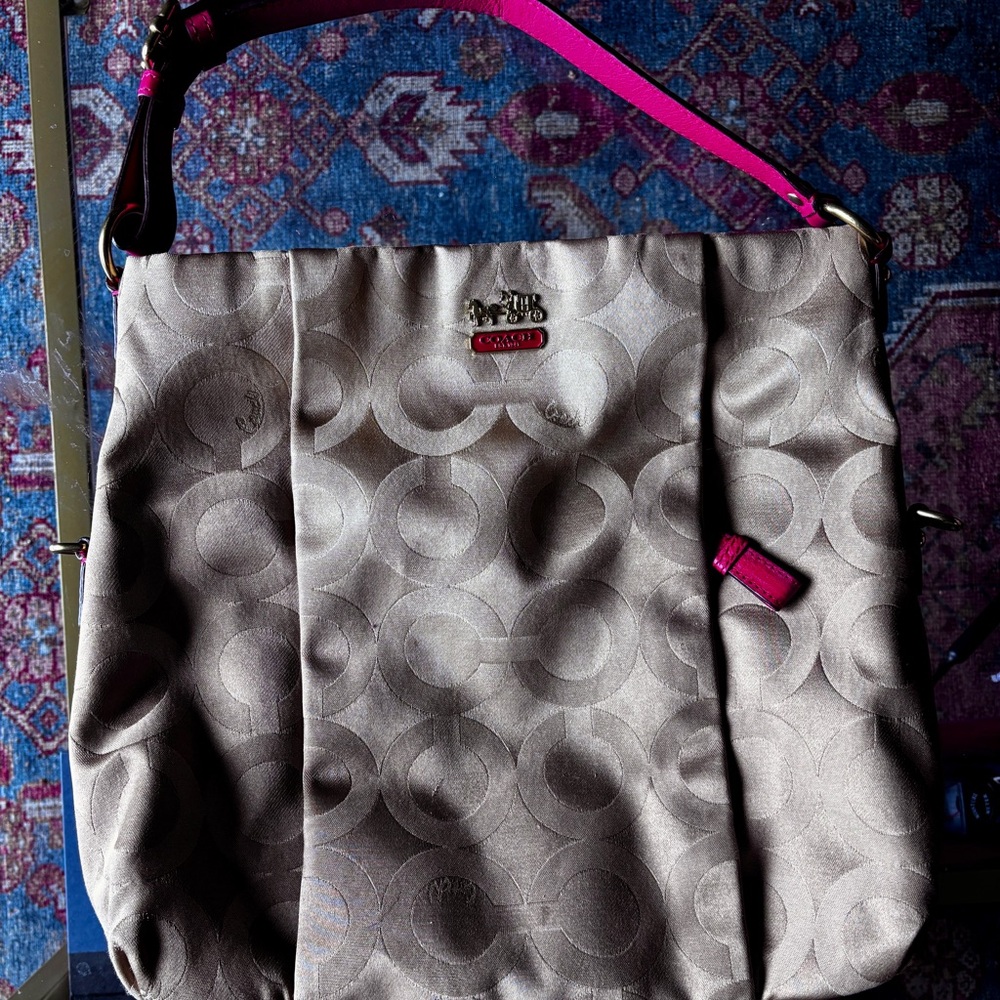 COACH Madison Op Art Hobo Bag Or Crossbody